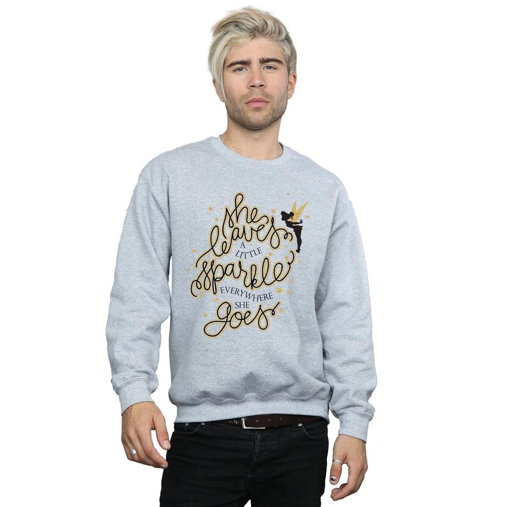 Disney Mens Tinkerbell Stars Sweatshirt