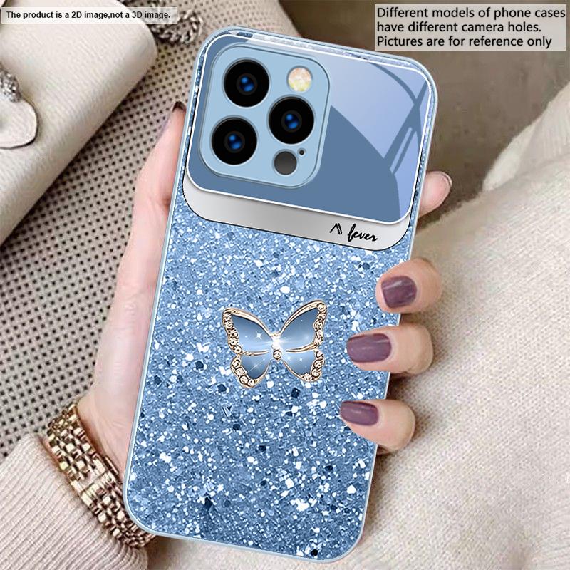 

Blue white dot texture For iPhone 17 Air 16 E 15 14 13 Plus 12 mini 17 Pro Max 11Pro XR Xs X 7 8 11 Tempered Glass Phone Case iPhone 13 mini