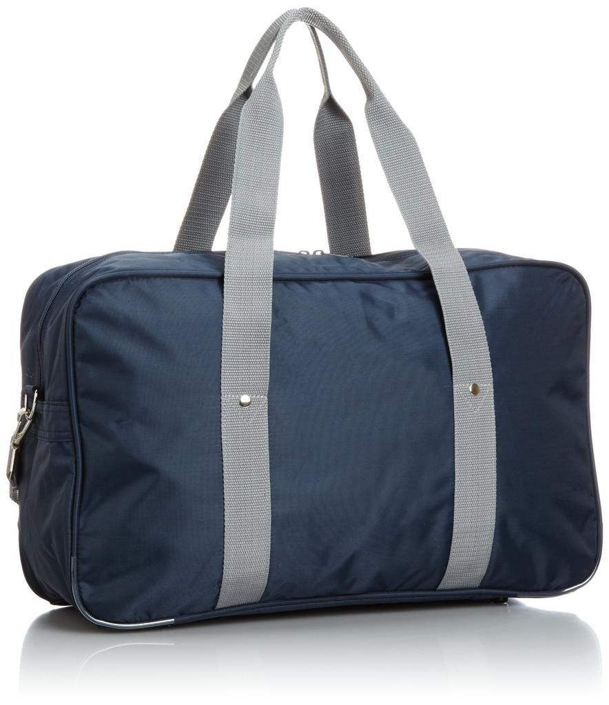 School Tote Shoulder Boston Large B4 Size Navy Gray [EXAS] Bag, Bag, Bag, Type, 2-way, Storage,