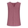 Women Loose V Neck Sleeveless Going Out Casual  Lace Trim Tank Tops