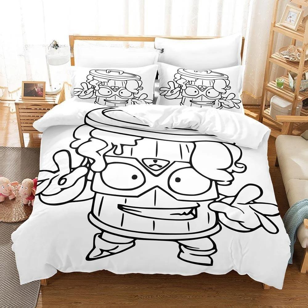 Super Zings Bedding Set Single Twin Full Queen King Size Bed Set Aldult Kid Bedroom Duvetcover Sets 3D Print Anime Game