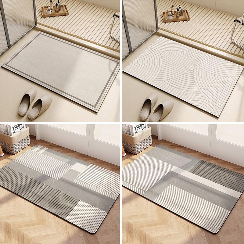 Non-slip Floor Mats Diatomite Kitchen Rug Absorbent Drying Mats Long Carpets Entrance Doormat Kitchen Carpet Foot Pad Home Decor