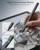 Magnetic EMR Stylus Pen with 4096 Levels of Pressure Sensitivity, Handwriting and Drawing Support, Palm Rejection, Eraser Function, 5 Replacement Nibs