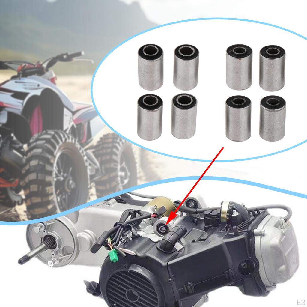 4 Pieces Rear Swing Arm Bushes Assembly Direct Replaces Portable Steel Motorcycle Accessory for