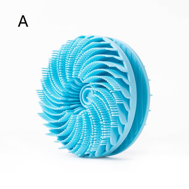 Silicone Body Scrubber Loofah Double-Sided Bath Brush,Shower Scrubber And Scalp Massager Shampoo Brush For Kids Women Men