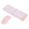 Foldable Keyboard and Mouse 2.4G BT5.0 Rechargeable Wireless Portable Folding Bluetooth Keyboard Combo for Laptop PC