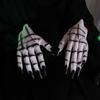 Rubber Costume Gloves Ghost Claws Cosplay Gloves Ornament Halloween Gloves  Party Decor Gift