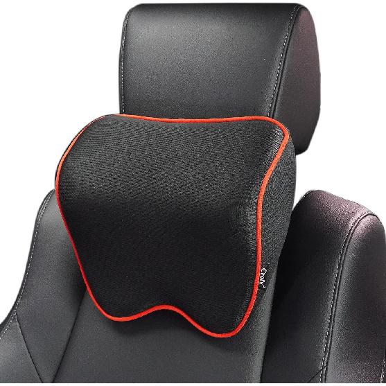 Crofy 2 Pack Car Neck Pillow, Softness Car Headrest Pillow For Driving With Adjustable Strap, 100% Memory Foam And Breathable Removable Cover,