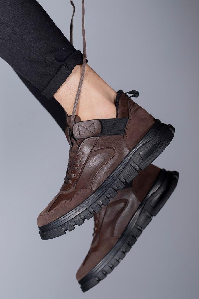 Pánské módní boty z umělé kůže na plochém podpatku černé lodičky