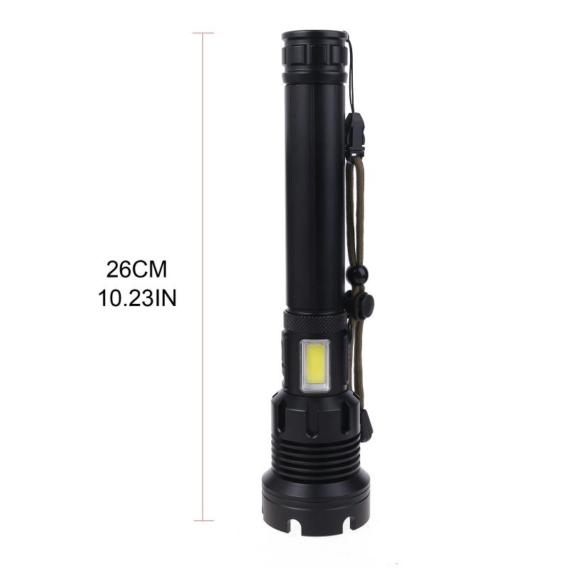 Super Bright Strong Lights Focusing LED Flashlight Outdoor Portable Built-in Rechargeable Battery Multi-function Lights