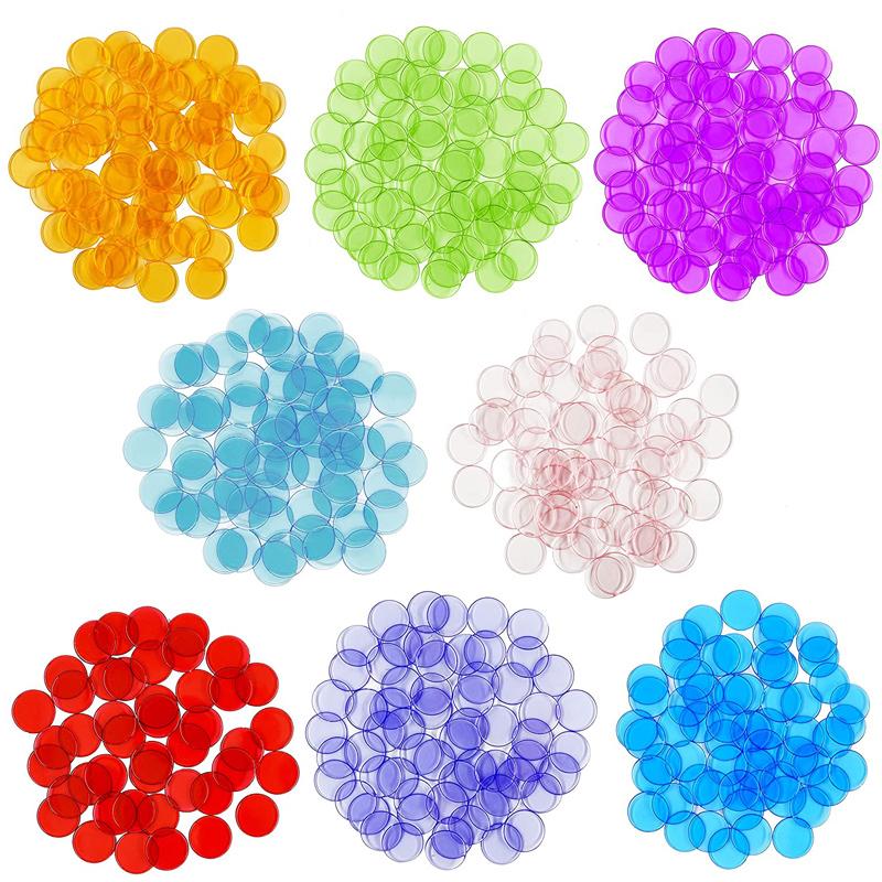 Transparent Bingo Counting Chips Size 19MM Learning Resources Kids Montessori Educational Toys Classroom Teaching Supplies