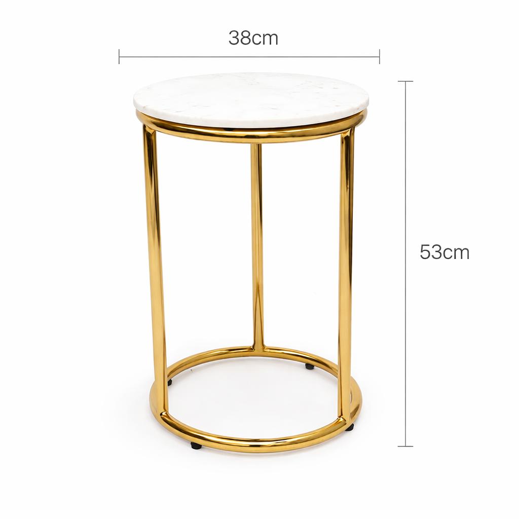 Gold EPL Marble Table Set of 2