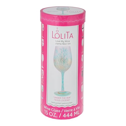 Enesco Lolita Wine Glass Under the Sea 6012482