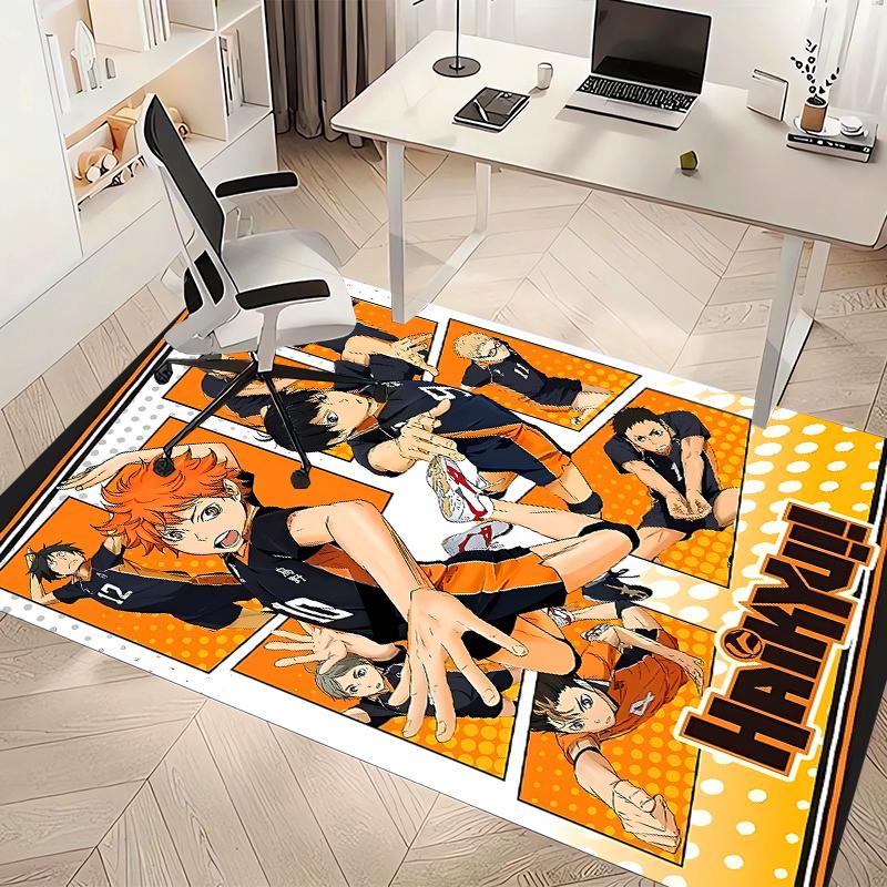 Haikyu Printed Absorbent Washable Carpet, Non-Slip Bathroom Mats, Kitchen Rugs, Yoga Mat,Living Room Entrance, Camping Picnic Rugs