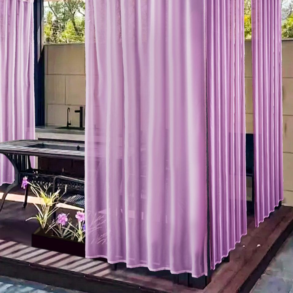 Window Screen Terrace Outdoor Pavilion Light-Filtering Sheer Curtain Outdoor Curtain Waterproof Sheer Curtain