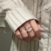 Korean Fashion S925 Sterling Silver Knotted Twist Ring - Simple INS Blogger Style