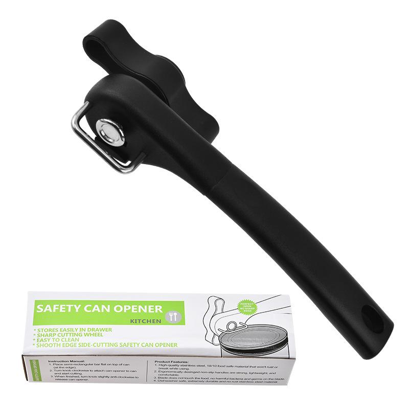 Stainless Steel Single Handle Side Cut Safety Can Opener