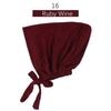 Solid Color Elastic Tie-Back Modal Undercap Hijab Scarf Adjustable Kufi Cap