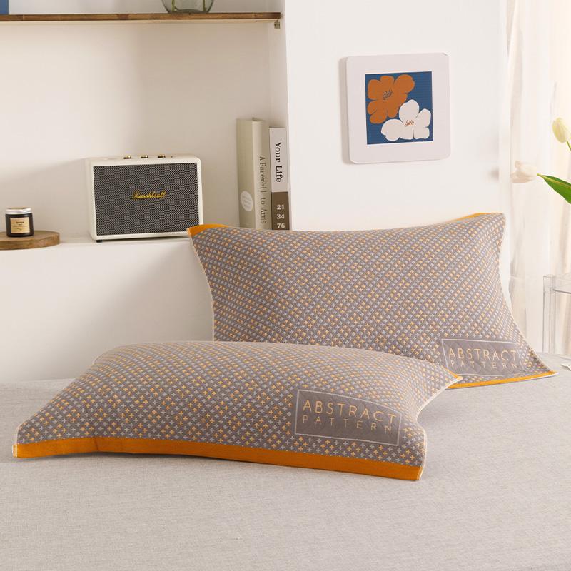 BrandNew Pure Cotton Pillow Cover a Pair of Cotton Gauze Pillow Cover Universal for All Seasons to Absorb Sweat