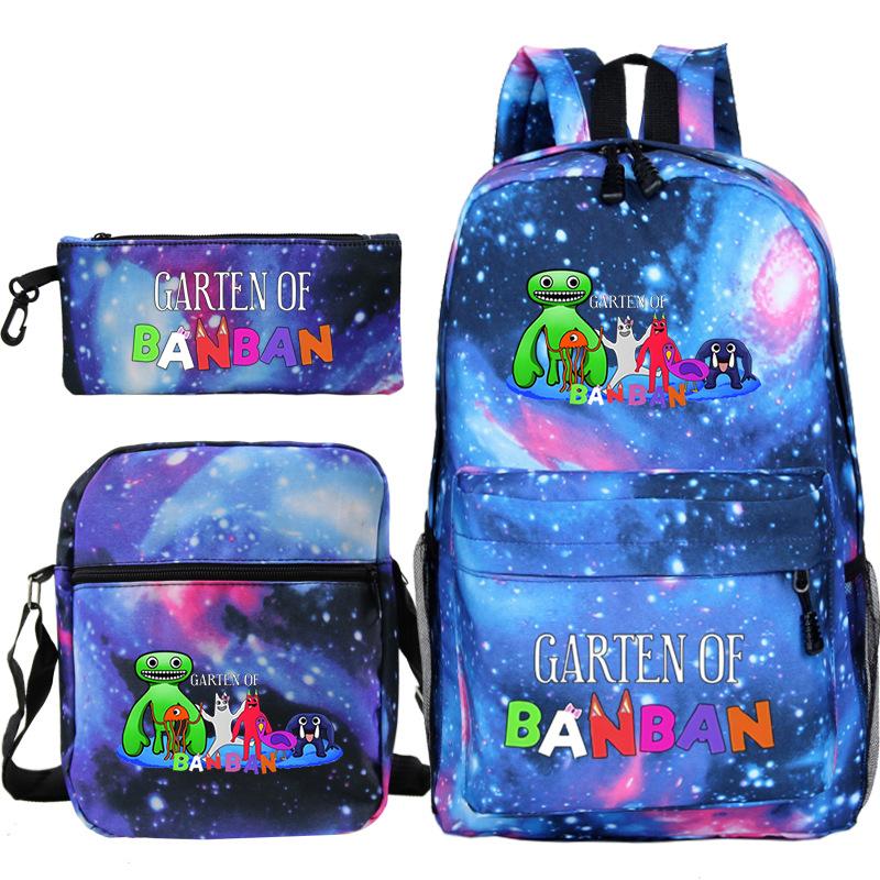 Spotted Garden Primary School Bag Shoulder Bag Pencil Bag Three-piece Set