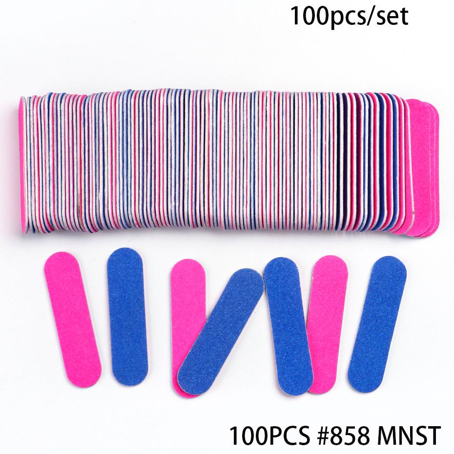 Xiaomi 50/100pcs Double Side Nail Files Mini Wood Sanding Buffer Block Set For Gel Polish Manicure Pedicure Salon Nail Art Tools