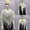 Autumn New Solid Color Triangle Fringe Wool Scarf Knitted Shawl Triangular Scarf Wrap
