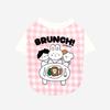 KINIKINI BRUNCH CHECK TSHIRT-PINK (short-sleeved T-shirt)