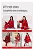 100% Cotton Women's Red Pajamas - Spring/Fall Wedding Year of the Rat Long Sleeve Plus Size Set