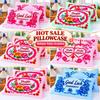 Retro Pattern Linen Pillowcases Soft Pillow Towel Retro Pillow Covers  Home Use