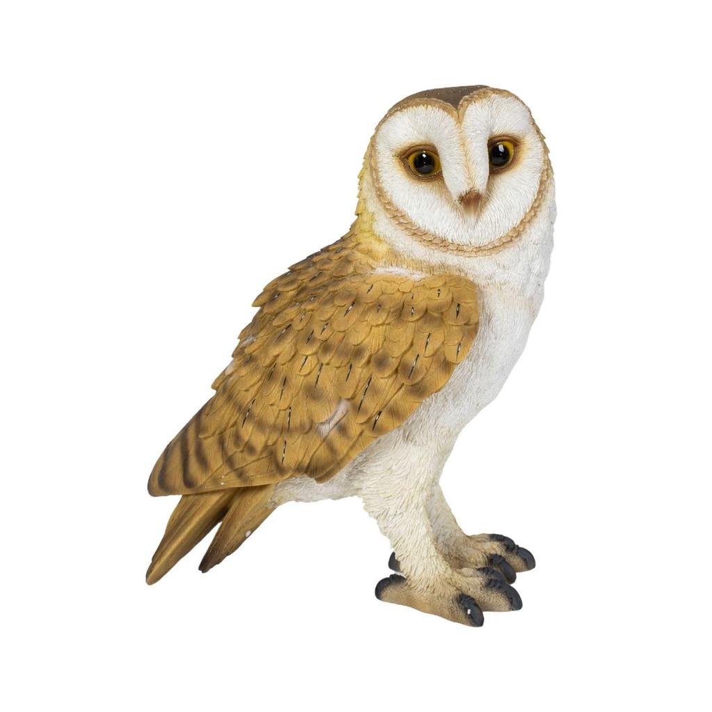 Ubia Barn Owl x x 26cm Doll Figurine Ornament Animal Garden Decor Bird H13147 21.6 14.5