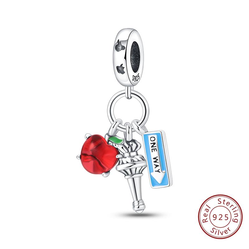 New Copper Charms Eiffel Tower Famous Scenic Spot Souvenirs Beads Fit Original Bracelets Fine Diy Jewelry Gifts