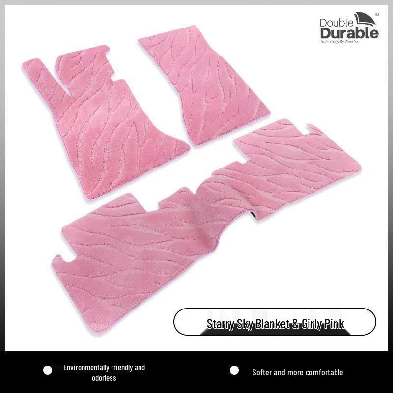 Starry Sky Imitation Wool Car Floor Mats for BMW, Mercedes-Benz, Volkswagen - High-End, Silent Carpet-Style Mat