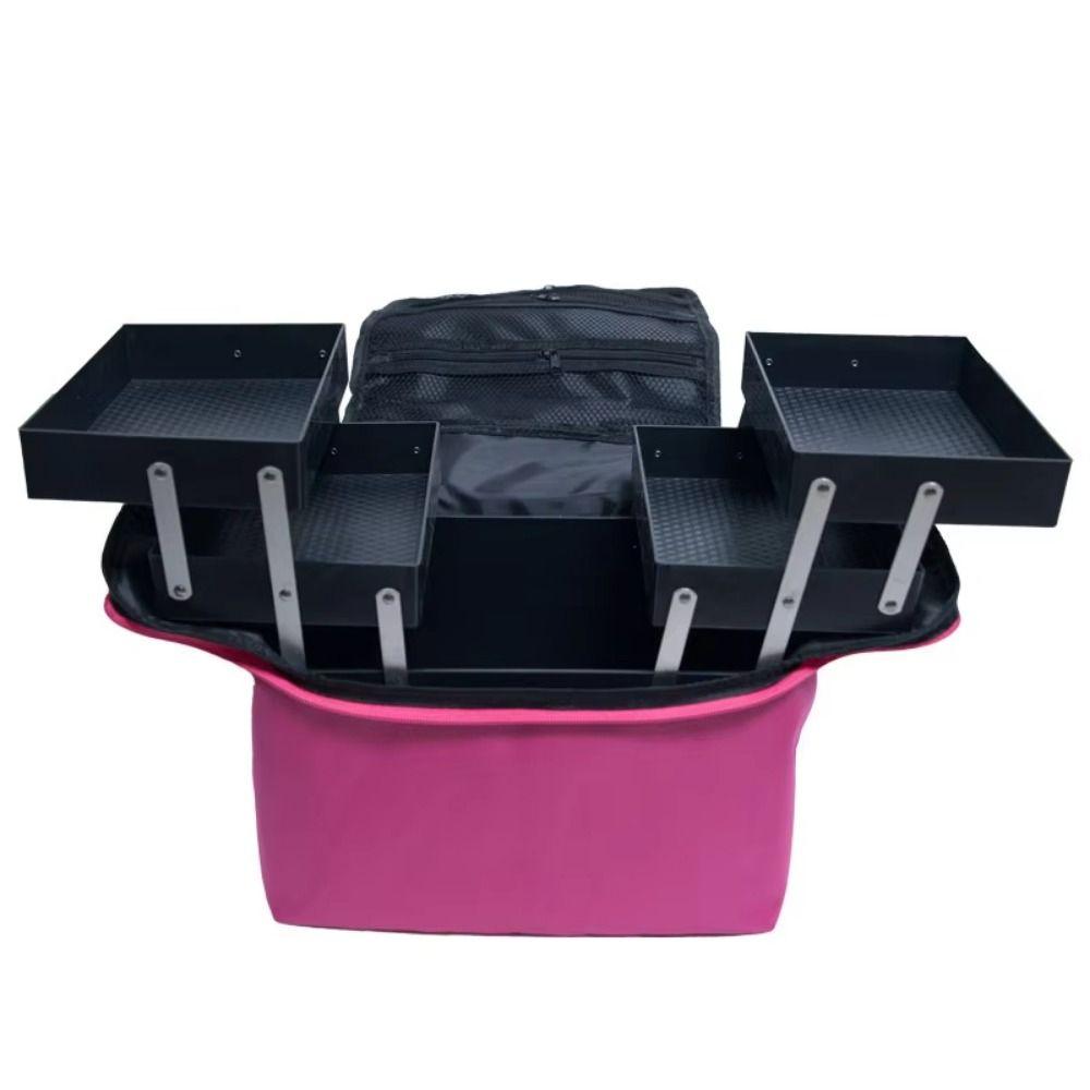 Portable Makeup Carrying Case Multi-layer Folding Manicurist Toolbox  Manicure