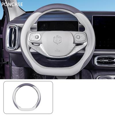 For Leapmotor B10 2025 2026 Leather Steering Wheel Cover All Seasons Anti-slip Sweat-absorbing Utomobile Modification Supplies
