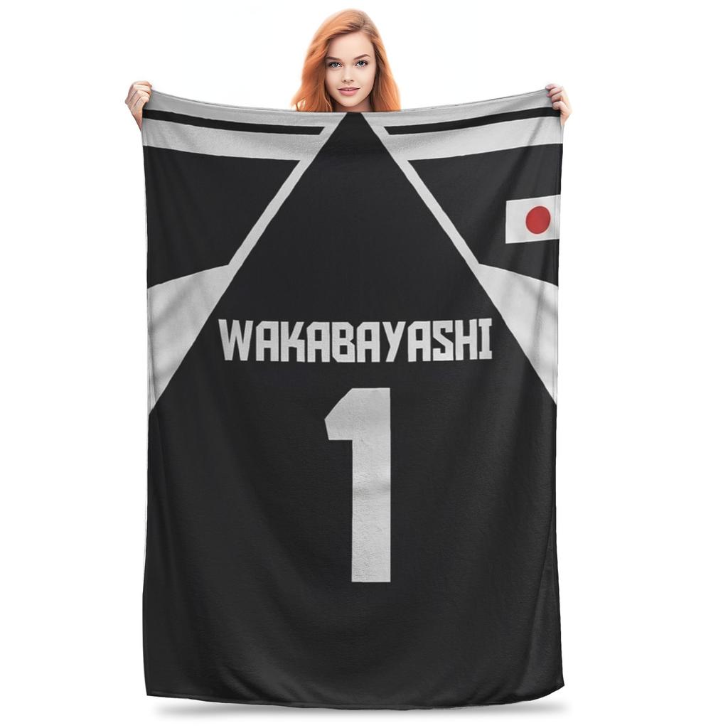 Captain Tsubasa Team Blanket Teppei Kisugi Wakabayashi Genzo Flannel Throw Blankets Summer Air Conditioning Soft Bedspreads,