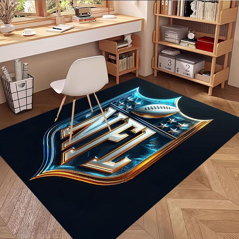 Χαλί με Εκτύπωση NFL, Πλενόμενο Χαλί Δαπέδου, Για Είσοδο, Φοιτητική Εστία, Πλυντήριο, Γραφείο, Μελέτη, Διακόσμηση Σπιτιού, Δώρο Γενεθλίων Χριστουγέννων