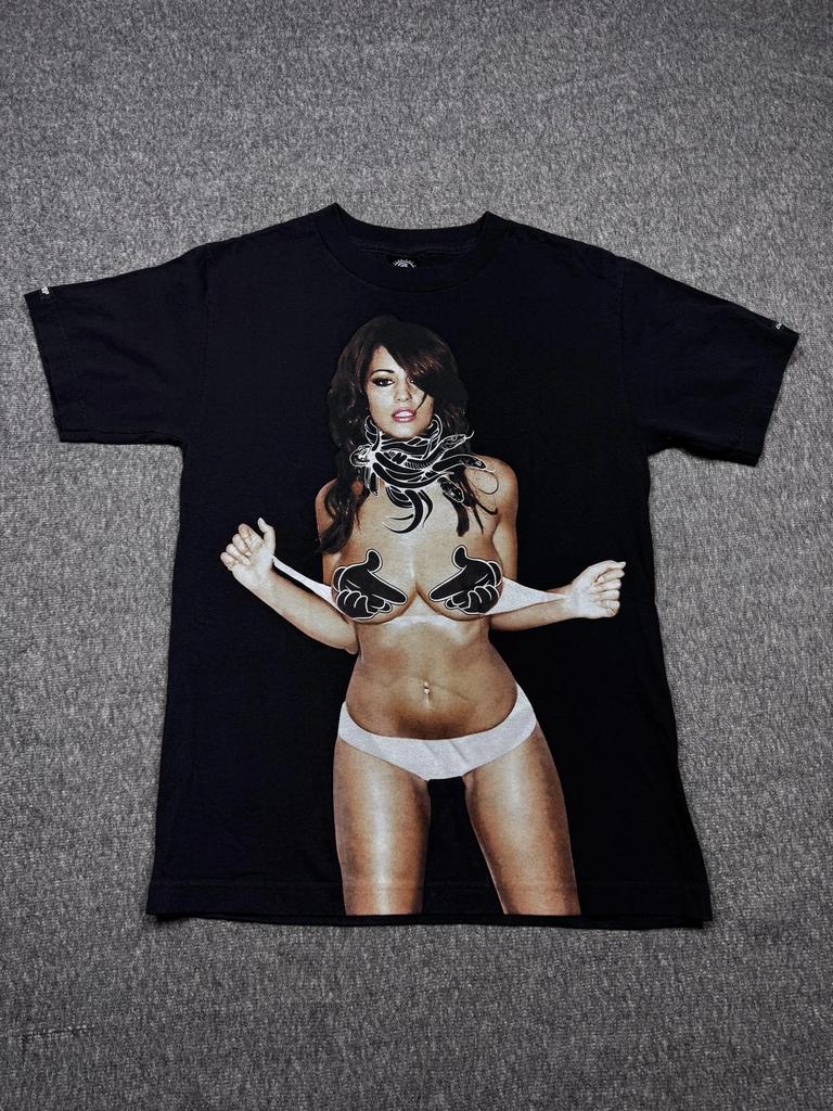 Crooks & Castles Shirt Mens Small Graphic Tee Streetwear Rare Design Censored