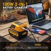 Power Tool Accessory, 111W Fast Charging Adapter Compatible with DW Battery, USB‑A Charging Hub for Phones Tablets (Tool Only)
