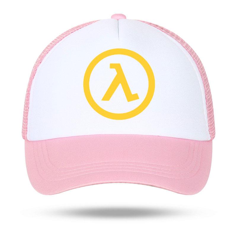 Fashion Casual Half Life Game Logo Print Baseball Caps Unisex Women Parentchild Hats Mesh Visor Outdoor Sun Hat Adjustable Caps