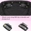 Synthetic high-level comic bangs wig women's forehead clip bangs heat-resistant natural black for daily use