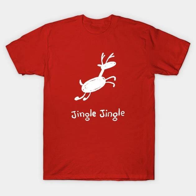 Minimalist Holidays - Jingle Jingle Made in Australia T-Shirt 2XL