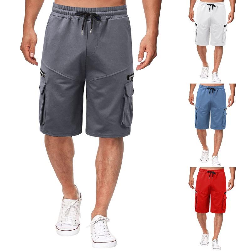 Men's Summer Workwear Shorts Made of Pure Cotton Loose Fit Plus Size Five Quarter Pants Mid Length Pants Men's Multi Pocket Casual Pants Shorts Men’s