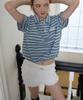 Leteoli Cancan Frill Mini Shorts_White