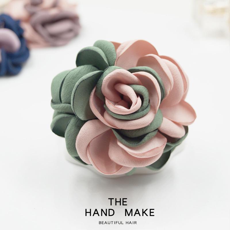 Κορεάτικη Υφασμάτινη Μπροσούρα Λουλούδι: Κομψή καρφίτσα με ιδιοσυγκρασία για γυναικεία παλτό και ζακέτες