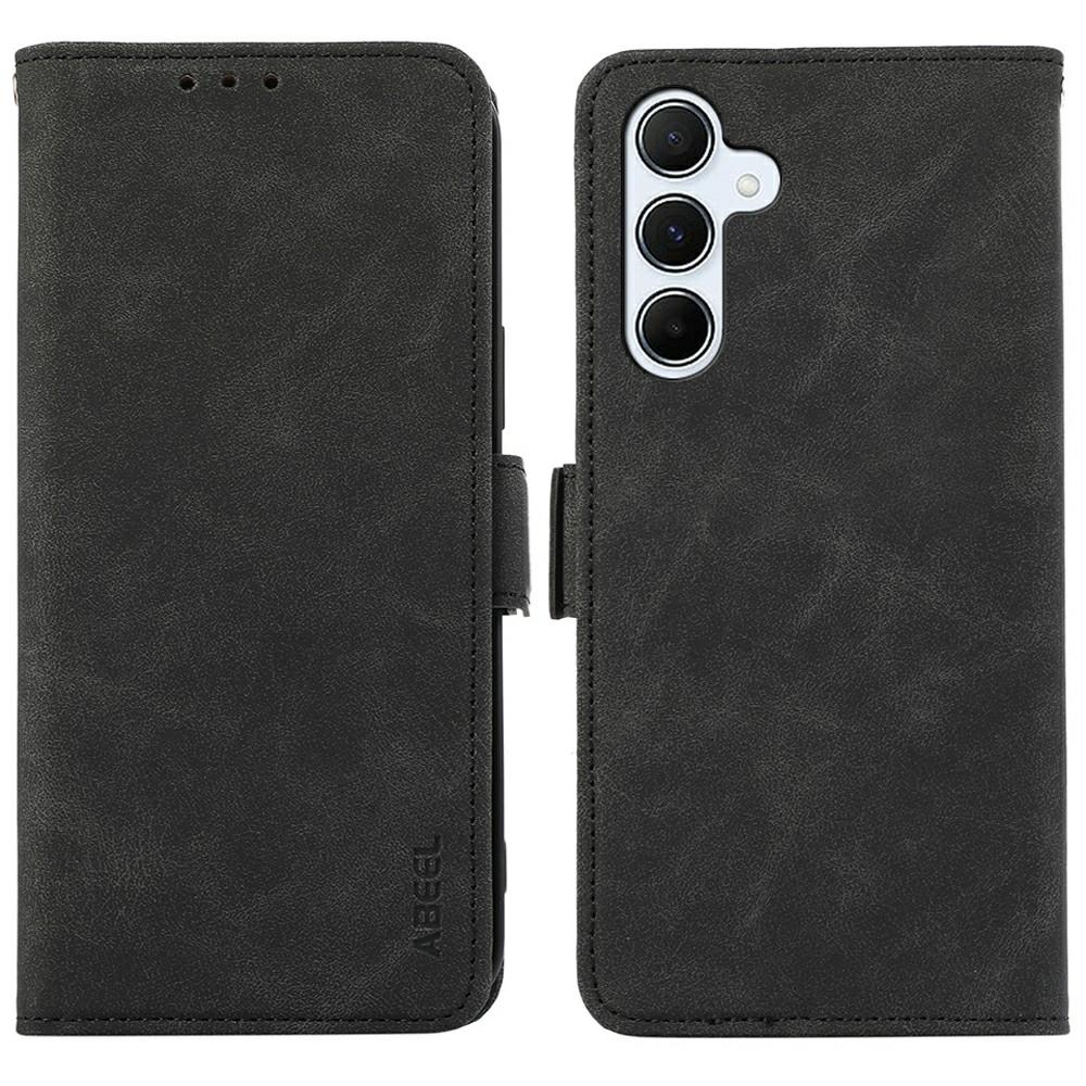 ABEEL Para Capa Samsung Galaxy A26 5G Couro PU Folio Suporte Visor Bloqueio RFID Capa de Telefone