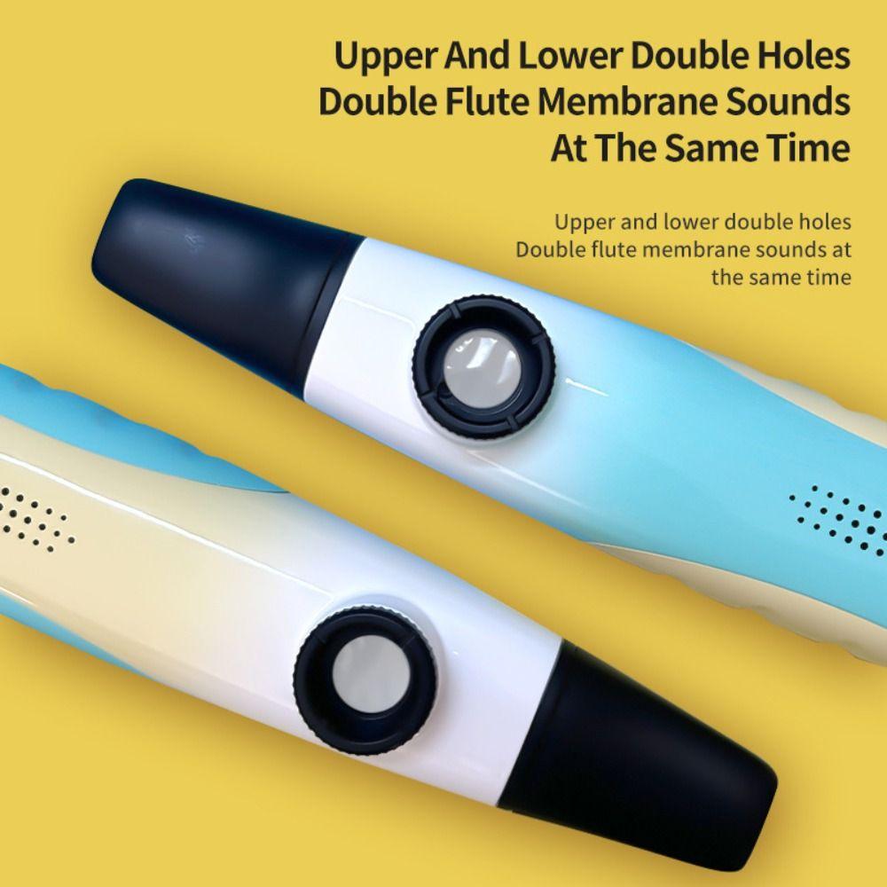 Portable Kazoo Instrument Creative Accompaniment Kazoo Mouth Harmonica Double Hole Kazoo  Beginners