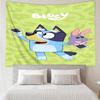 Bluey Print Wandteppich, Hintergrund, Einfache Montage, Ideal für Schlafzimmer, Büro & Wohnzimmer, mit Ästhetischem Wandbehang Dekor.