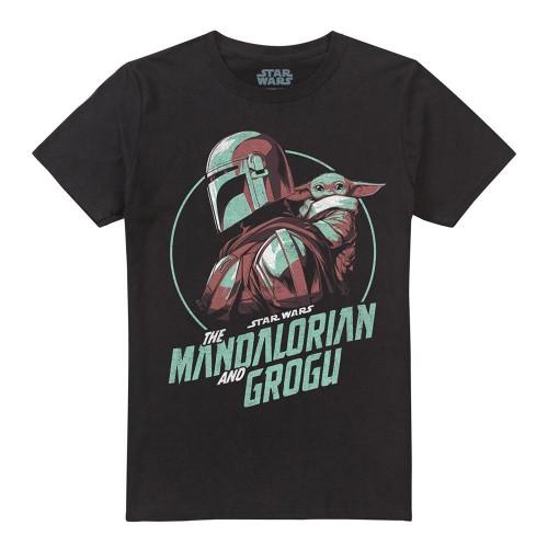 Star Wars Mandalorian Unisex Adult Carry Grogu T-Shirt