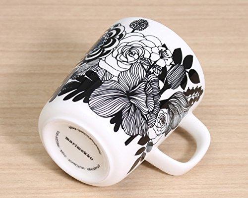 Marimekko Siirtolapuutarha Mug, 250ml, Black and White, 68423 197 [Parallel Import]