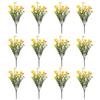 Vibrant UV Resistant Artificial Flowers - 12 Pack For All-Weather Outdoor Artificial Flowers  UV Resistant, Multicolored, Realis